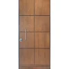 Porta blindata Externa 80x210 cm noce medio apertura dx