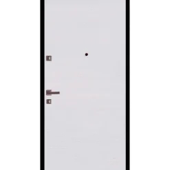 Porta blindata Externa 90x210 cm noce medio apertura sx