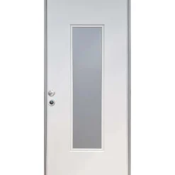 Porta blindata Lighting 210x80 cm bianca apertura dx