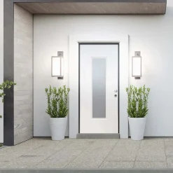 Porta blindata Lighting 210x90 cm bianca apertura sx