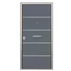 Porta blindata Super Gray 90x210 cm grigia apertura dx