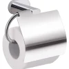 Porta carta igienica con coperchio Bernina cromo