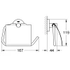 Porta carta igienica con coperchio Grohe Essentials cromo