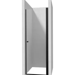 Porta doccia battente Idrostile 70x200 cm Nero
