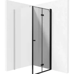 Porta doccia pieghevole Idrostile 900x2000 mm nero