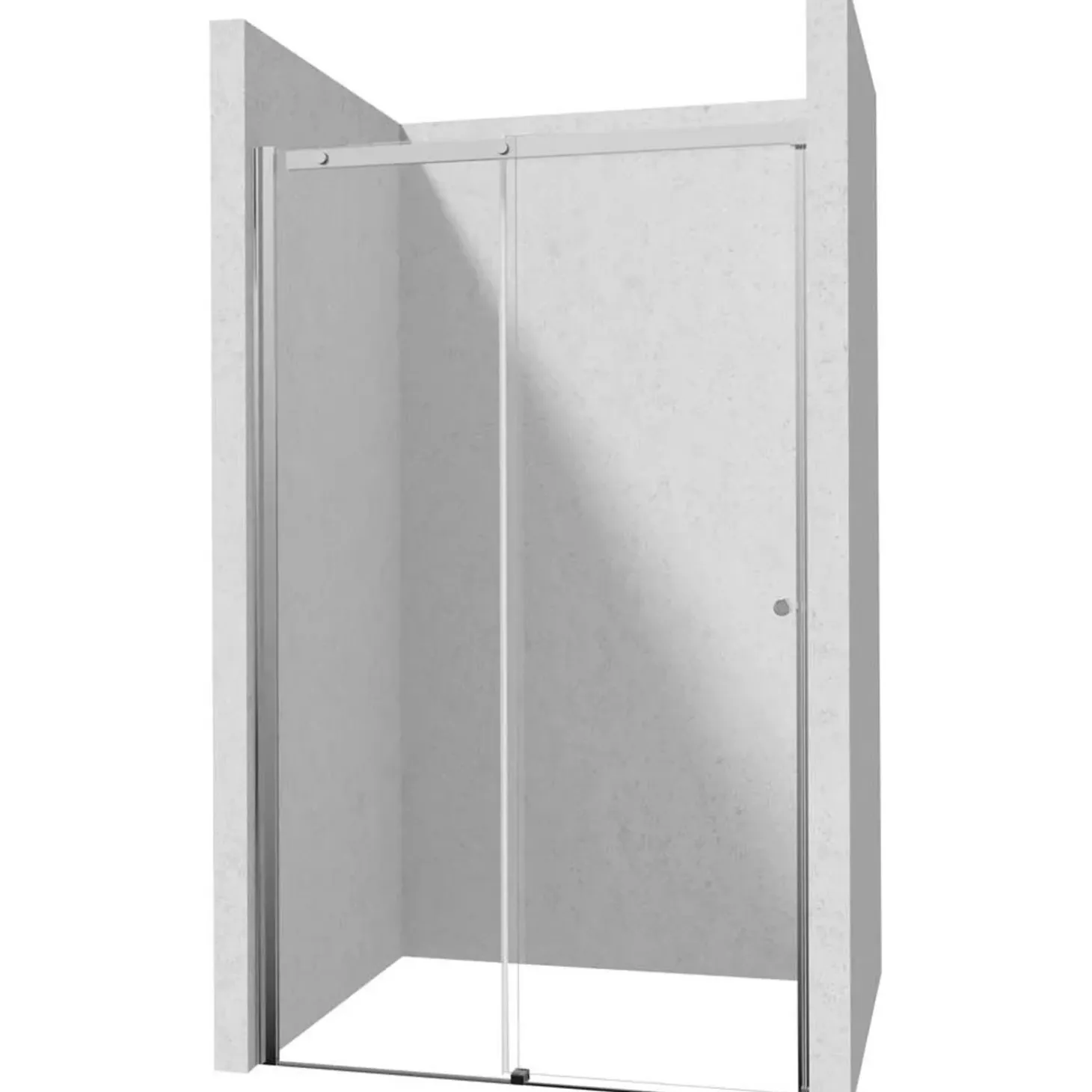 Porta doccia scorrevole Idrostile 140x200 cm Cromo
