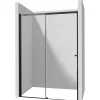 Porta doccia scorrevole Idrostile 170x200 cm Nero