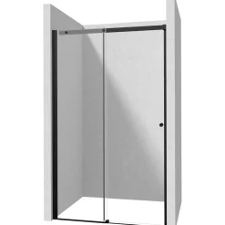 Porta doccia scorrevole Idrostile 130x200 cm Nero