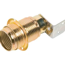 Portalampada E14 OBI angolare ottone