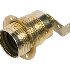 Portalampada E27 OBI angolare ottone