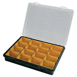 Porta minuteria con 16 vaschette removibili 3,7x24,2x18 cm