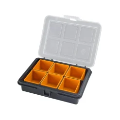 Porta minuteria con 6 vaschette removibili 2,8x12x10 cm