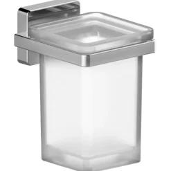 Porta oggetti aQuasanit Cubo in vetro satinato