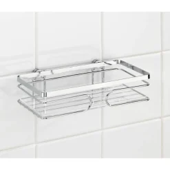 Porta oggetti doccia Premium in acciaio inox