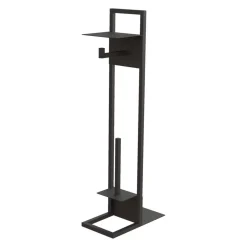Portarotolo con ripiano Idrostile Cascorro 305x800 mm nero