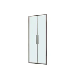 Porta saloon doccia 2 ante estensione cm 87-91 cromo stampato