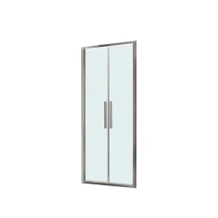 Porta saloon doccia 2 ante estensione cm 97-101 cromo trasparente