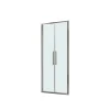 Porta saloon doccia 2 ante estensione cm 77-81 cromo trasparente
