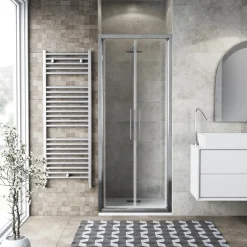 Porta saloon doccia 82/86 cm cromo