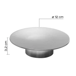 Portasapone bagno Betty in acciaio inox e resina cromo