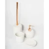 Portasapone bagno Clizia in ceramica bianco