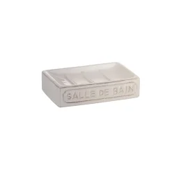 Portasapone bagno Vivienne in ceramica bianco