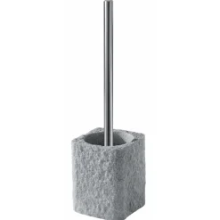 Portascopino bagno Aries H 40 cm grigio