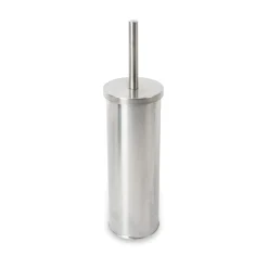 Portascopino bagno Blizz H 38 cm in acciaio inox spazzolato