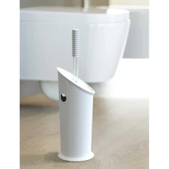 Portascopino bagno BOX H 39,5 cm bianco