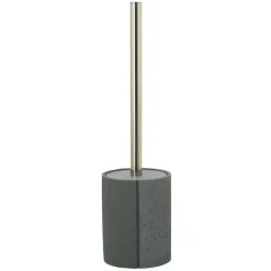 Portascopino bagno Fossil in poliresina grigio H 33,5 cm