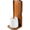 Portascopino bagno Mathilde H 36 cm noce