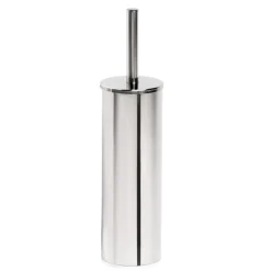 Portascopino bagno One Duo Cromo H 34 cm in acciaio inox