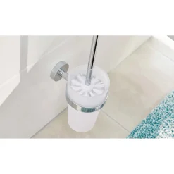 Portascopino bagno Smooz SO221 H 3,7 cm cromato