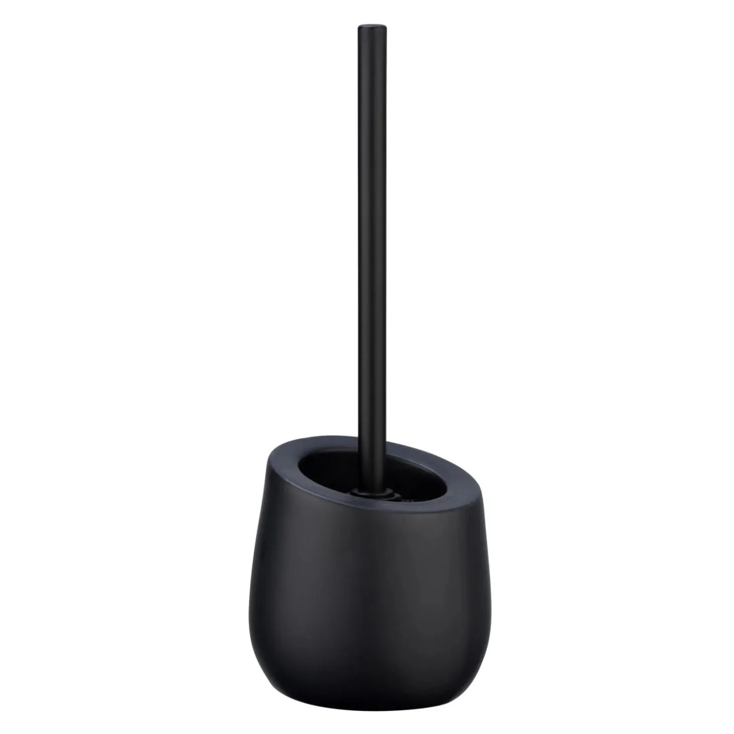 Portascopino bagno Wenko Badi H 38 cm nero opaco