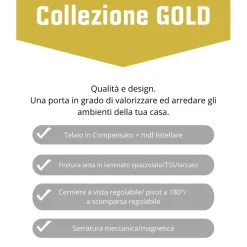 Porta scorrevole Giulia bianco 210x70 cm