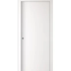 Porta scorrevole reversibile Badia bianca 210x70 cm