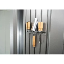 Portautensili casetta da giardino Neo Biohort grigio quarzo metallizzato