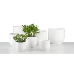 Portavaso da interno Scheurich 808 Ø 27 cm Panna