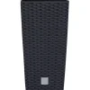 Portavaso Prosperplast effetto rattan 33x33x61 cm antracite