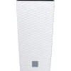 Portavaso Prosperplast effetto rattan 33x33x61 cm bianco