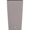 Portavaso Prosperplast effetto rattan 33x33x61 cm moka