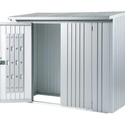 Porte per legnaia Biohort WoodStock 230 argento metallizzato