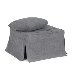 Pouff letto 1p Barney grigio scuro