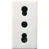 Presa Gewiss System White 2P+T 10/16 A 250 V ac bianca nuvola