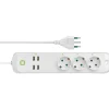 Presa multipla Vimar 16A 3 prese tedesca con 4 USB interruttore WiFi Smart Home
