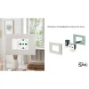 Presa 2 poli + T P40 universale a filo bianco
