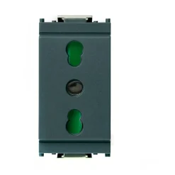 Presa 2P+ T 16A 250 V Vimar Idea standard italiano tipo P17/11 colore grigio