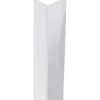 Profilo angolare a L 2,6 m 20x20 mm in pvc bianco opaco