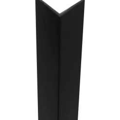 Profilo angolare a L 2,6 m 10x10 mm in pvc nero opaco