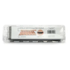 Profilo angolare in metallo verniciato 4x4x200 cm sp 6/10 terracotta